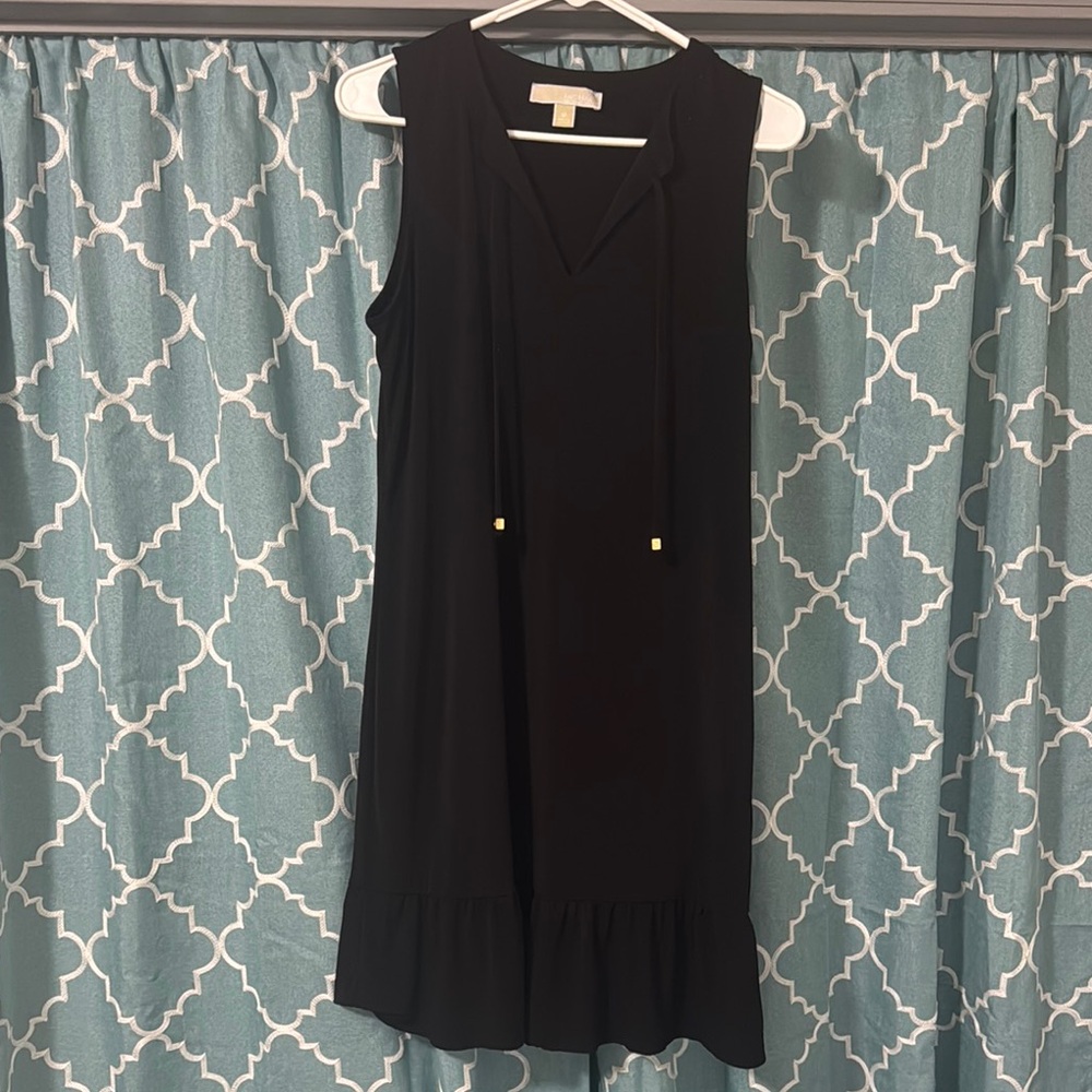 MICHAEL Michael Kors Black V-Neck Dress
